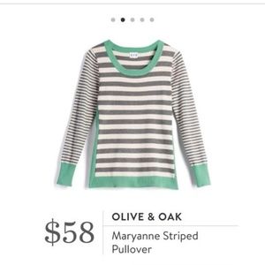 StitchFix Olive & Oak Maryanne Striped Pullover